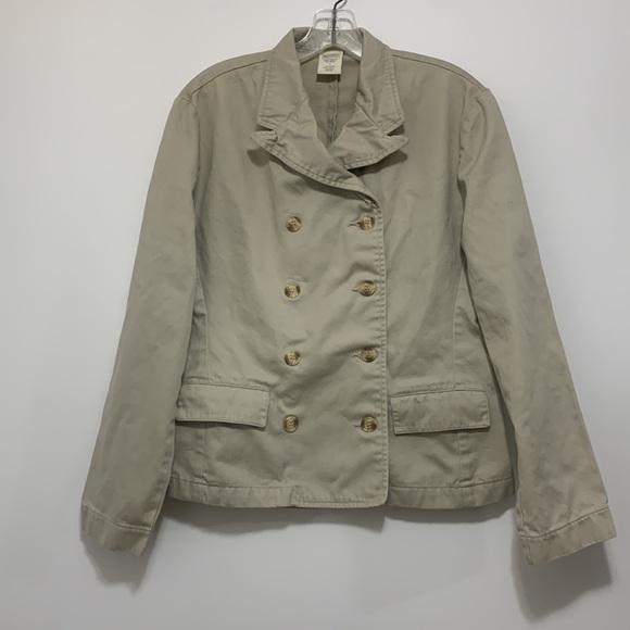 90’s Old Navy Double Breasted Khaki Jacket - Picture 1 of 7